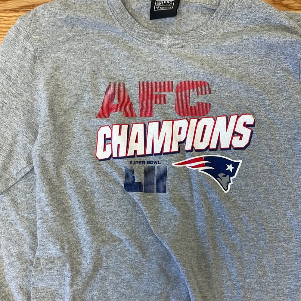 Fanatics New England Patriots tee gray large